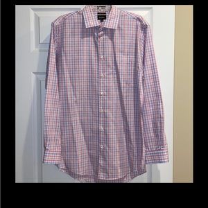Neiman Marcus trim fit long sleeve button up shirt